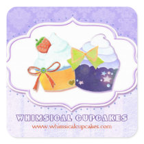 Mod & Cute Bakery Cupcakes Business Product Labels stickers