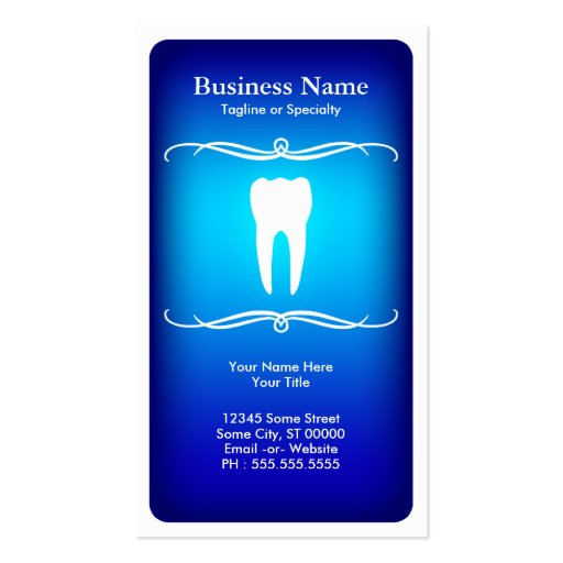 mod dental business card templates (front side)