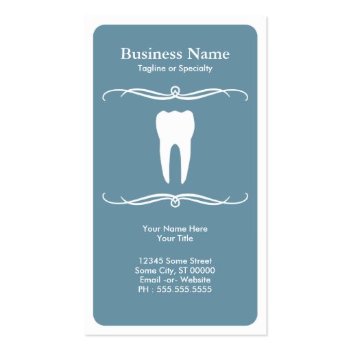 mod dental business cards (front side)