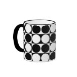 Mod Dots Black & White Designer Mug