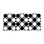 Mod Dots Black & White Designer Print