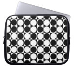 Mod Dots Black & White Laptop Sleeve