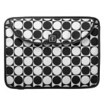 Mod Dots (Black & White) MacBook Pro Sleeve