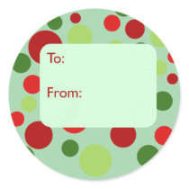 Mod Dots Gift Tag Stickers