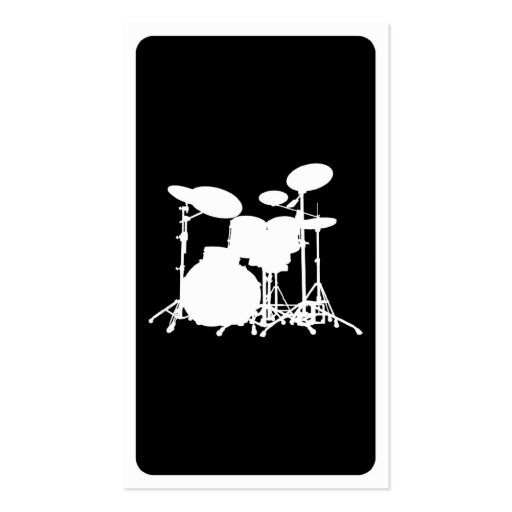 mod drums business card template (back side)
