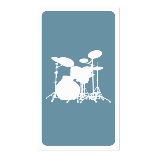 mod drums business card templates (back side)
