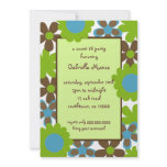 Mod Floral Invite for showers or birthdays