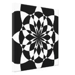 Mod Floral Stretched Canvas Print