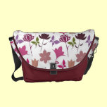 Mod Flowers and Butterflies messenger bags