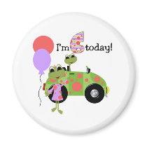 Mod Frogs 6th Birthday magnets