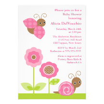 Mod Garden Baby Shower Invitation