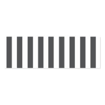 Mod Gray Stripes Pattern Business Card