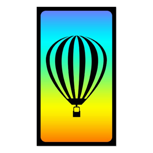 mod hot air balloon business card (back side)