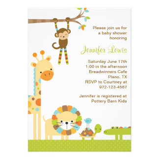 Jungle Baby Shower Invitations, 1400+ Jungle Baby Shower Announcements ...