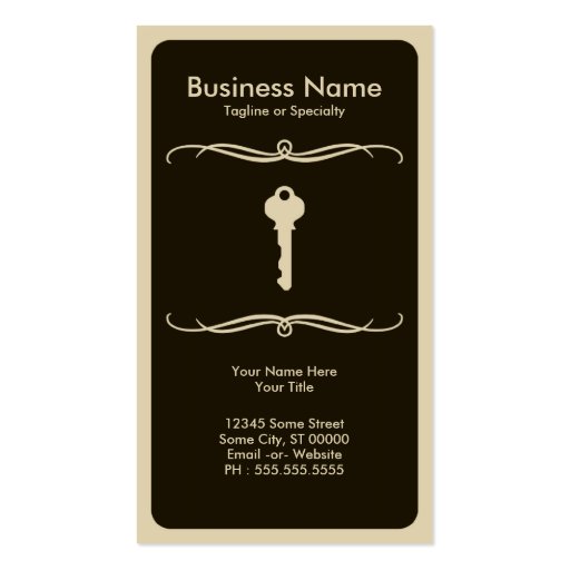 mod key business card template (front side)