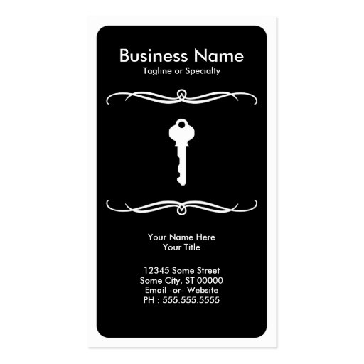 mod key business card template (front side)