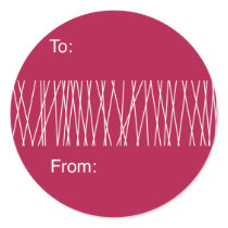 Mod Lines Gift Tag Sticker