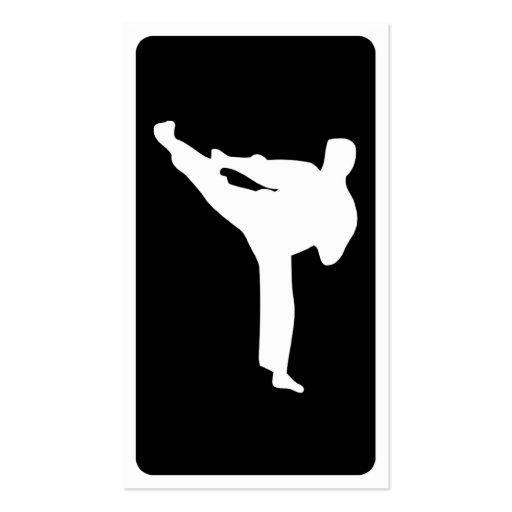 mod martial arts business card templates (back side)