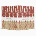 Mod Masher Whisk Recipe Binder -Red