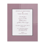 Mod Mauve Pink Wedding flyers