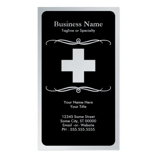 mod medical cross business card