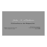 Mod Minimalist Plain Gray Business Card