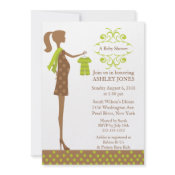 Mod Mom Boy/Girl Baby Shower invitation