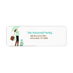 Mod Mom Green PRINTABLE ADDRESS LABELS