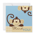 Mod Monkey TY Square Personalized Invitation