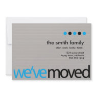 Mod Moving Announcement invitation