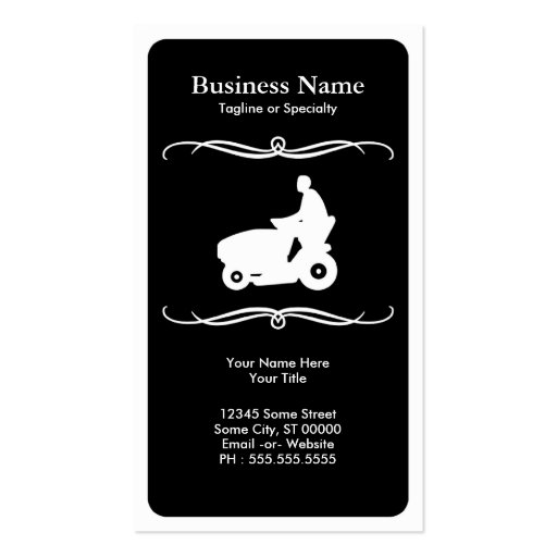 mod mower business card (front side)