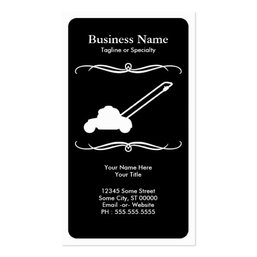 mod mower business card template (front side)