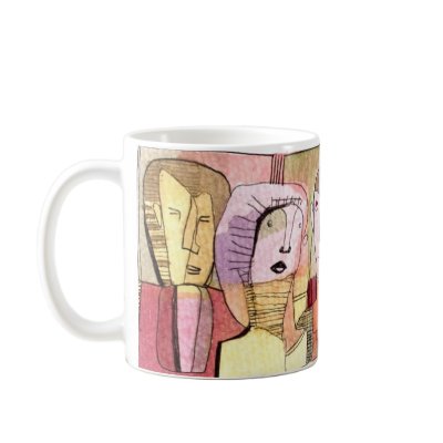 MOD MUG #14 - Contemporary Abstract Figurative Art by modmugs