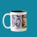 MOD MUG #17 Four Modern Faces by Jessica Torrant