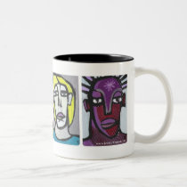 MOD MUG #17 Four Modern Faces by Jessica Torrant by modmugs MOD MUG #17 Four Modern Faces by Jessica Torrant