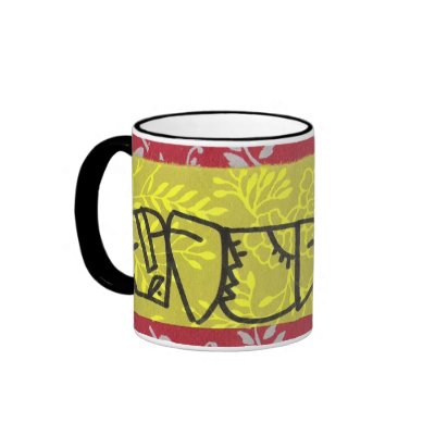 MOD MUG #18 Funky Modern Art Faces J.Torrant by modmugs