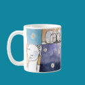 MOD MUG #19 Abstract Faces and Stars Torrant Art