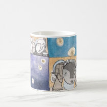 MOD MUG #19 Abstract Faces and Stars Torrant Art by modmugs MOD MUG #19 Abstract Faces and Stars Torrant Art