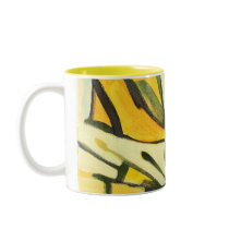 MOD MUG #6 - Bold Yellow Abstract Art by Torrant by modmugs MOD MUG #6 - Bold Yellow Abstract Art by Torrant