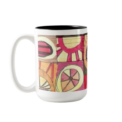 MOD MUG #8 - Wild Abstract Design, Jessica Torrant by modmugs