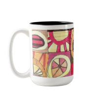 MOD MUG #8 - Wild Abstract Design, Jessica Torrant by modmugs MOD MUG #8 - Wild Abstract Design, Jessica Torrant