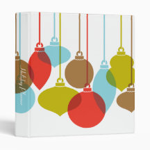 Mod Ornaments Retro Christmas Binder