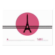Mod Parisian Dots Place Card, Pink business cards