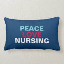 Mod Peace Love Nursing Lumbar Pillow pillows