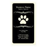 mod pet paw business card