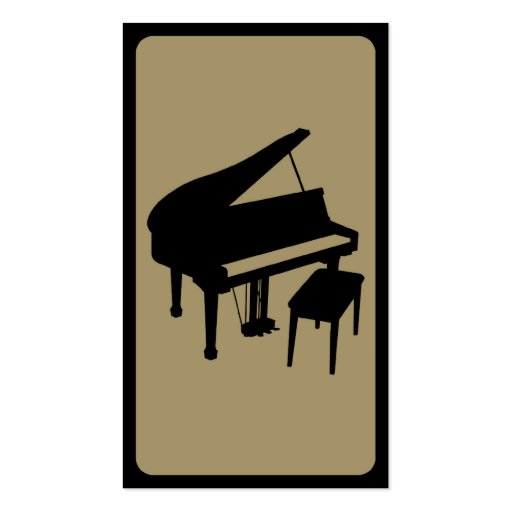 mod piano business card templates (back side)