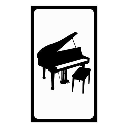 mod piano business card templates (back side)