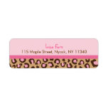 Mod Pink Cheetah Print Jungle Address Labels