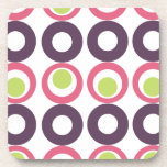 Mod Pink Olives Designer Coasters (set of 6)