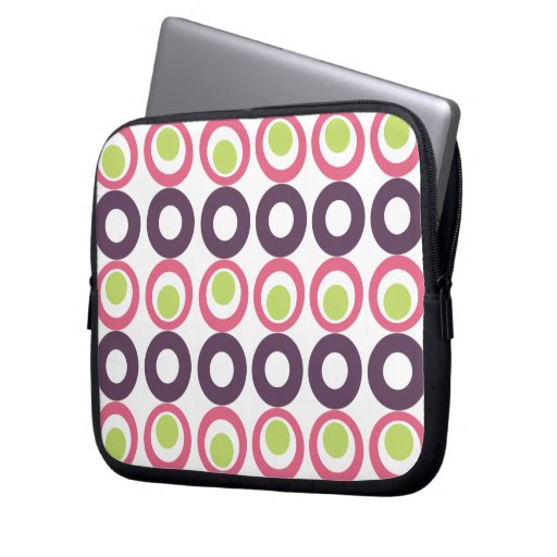 Mod Pink Olives Designer Laptop Sleeve